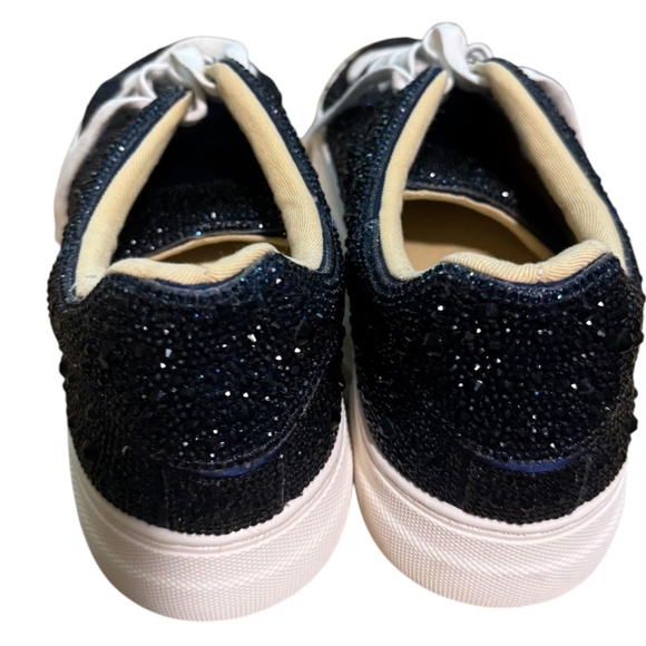 Blue by Betsey Johnson Sidny Rhinestone Embellished  Platform Lace up (7.5) - Picture 5 of 14